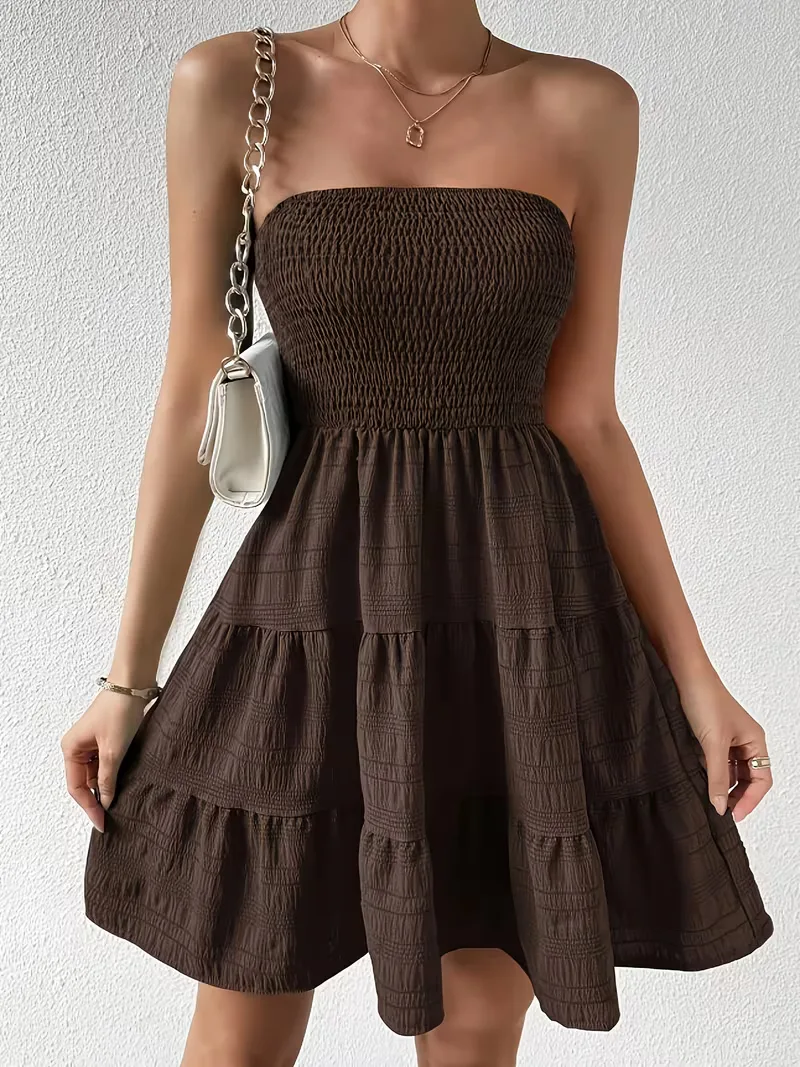A-lijn jurk met smocked bodice - Image 5