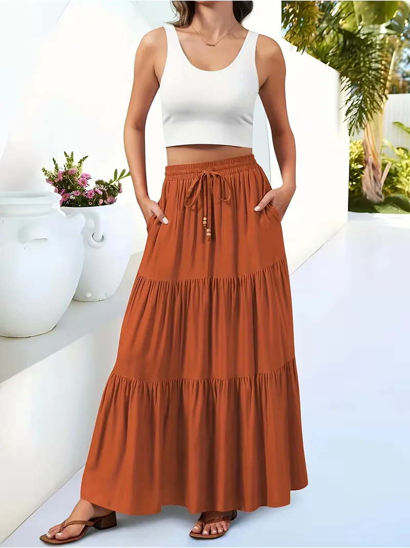 A-lijn rok met hoge taille - Image 8