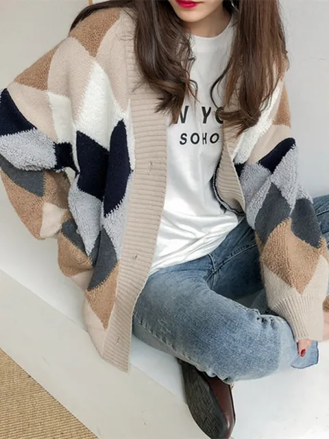 Aleda | Geruit knoopvest