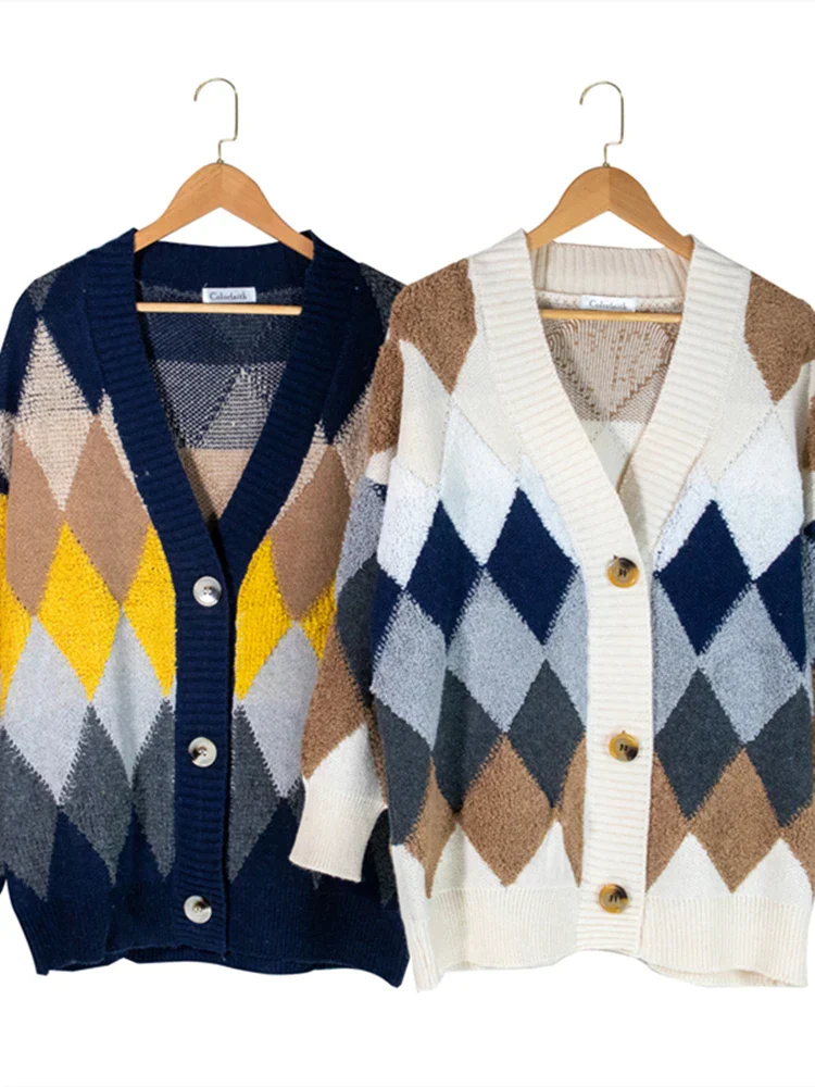 Aleda | Geruit knoopvest - Image 3