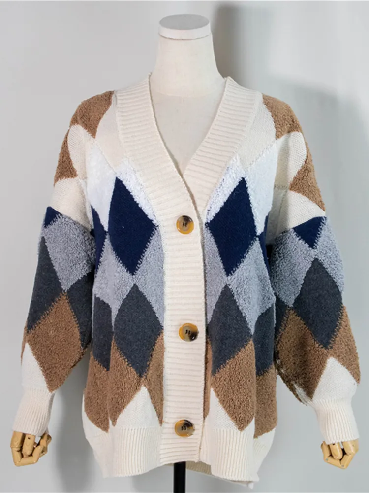 Aleda | Geruit knoopvest - Image 4
