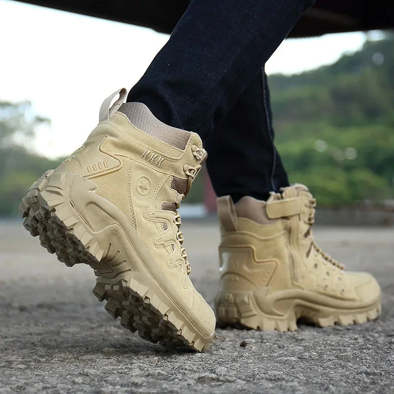 Alfredo | Zwarte militaire werklaarzen met antislip zool - Image 3