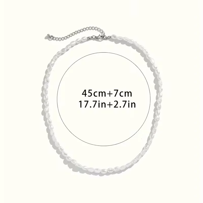 Barokke ketting met imitatie parels - Image 2