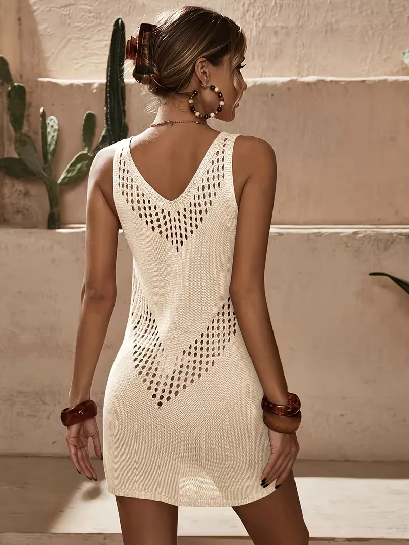 Beach cover-up met cut-out details - Image 17