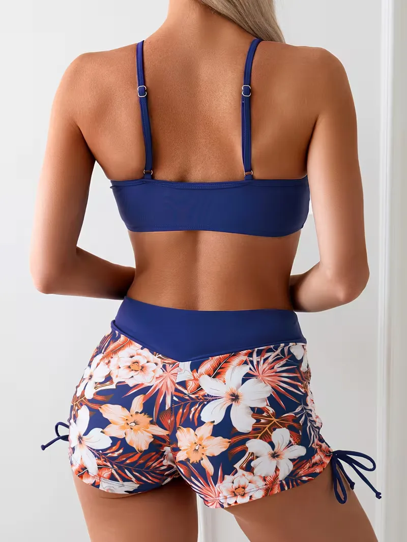 Bikini met hoge taille en bloemenprint - Image 8