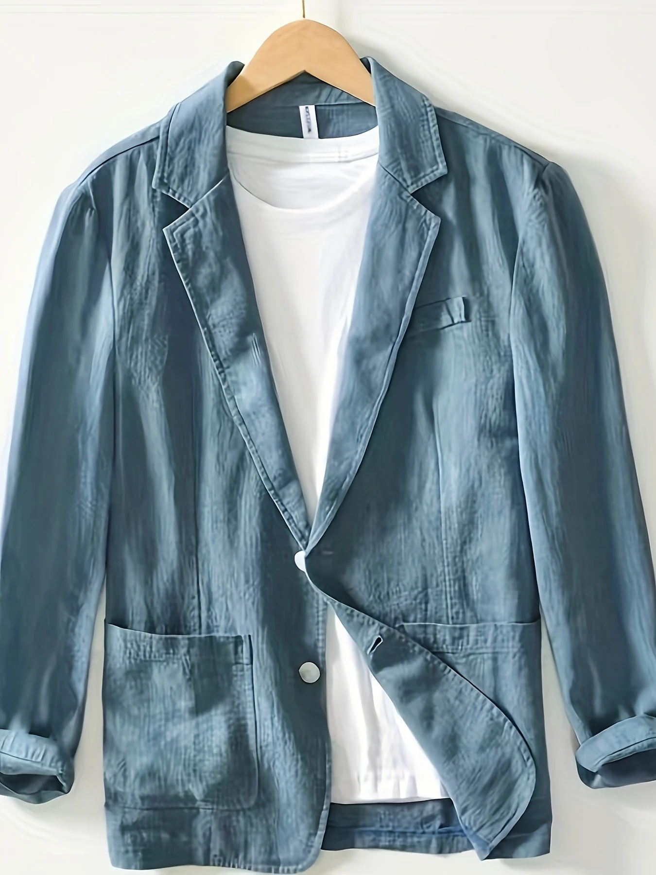 Blazer met reverskraag en opgerolde mouwen - Image 10