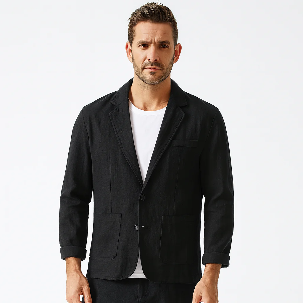 Blazer met reverskraag en opgerolde mouwen - Image 4