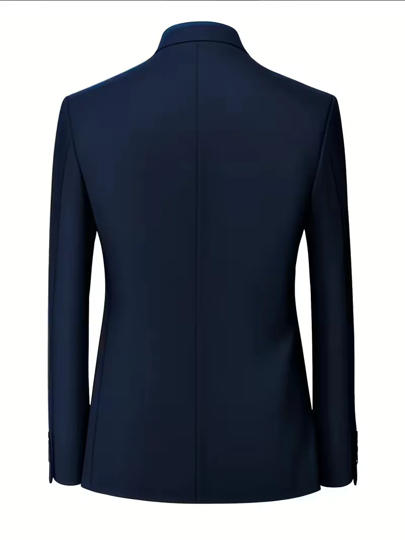 Blazer slim fit met mandarin collar - Image 10