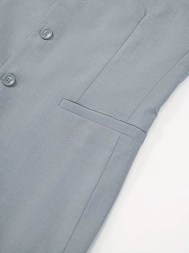 Blazer slim fit met mandarin collar - Image 15