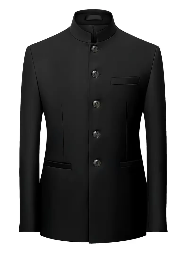 Blazer slim fit met mandarin collar - Image 2