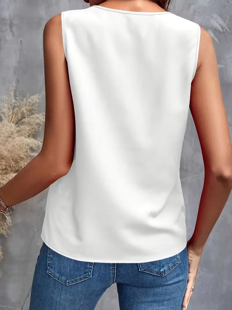 blouse met V-hals en ruffles - Image 12