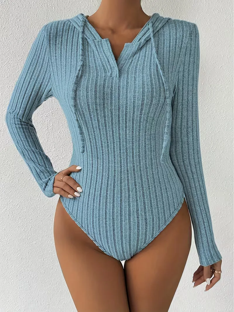 Bodysuit met capuchon en lange mouwen - Image 6