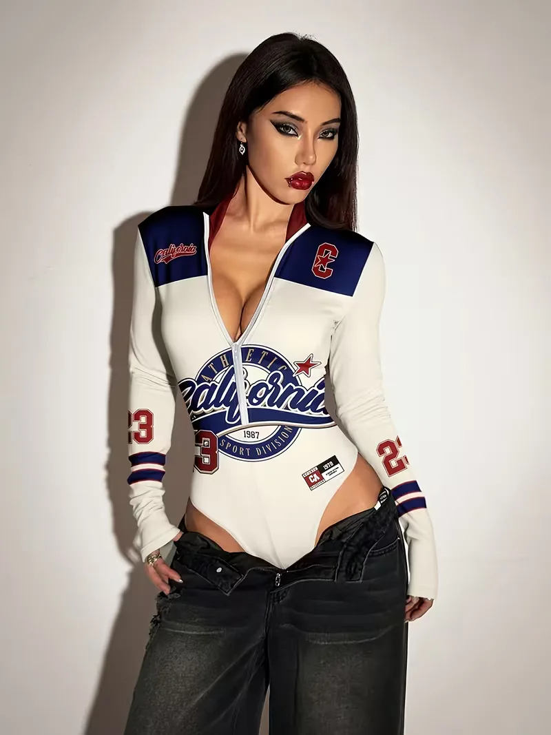 Bodysuit met capuchon en lange mouwen - Image 6