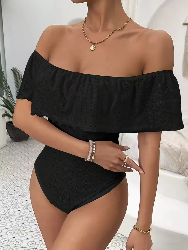 Bodysuit met off-shoulder en ruffles - Image 3