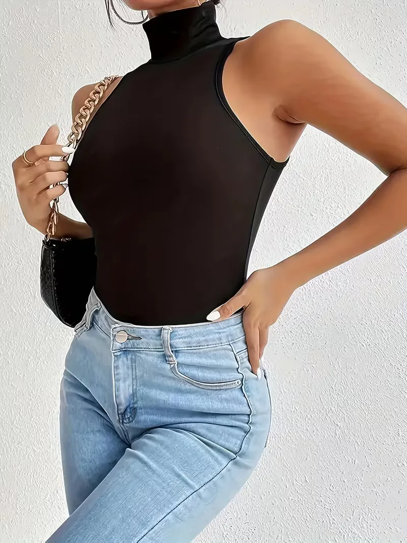 Bodysuit met turtle neckline - Image 5