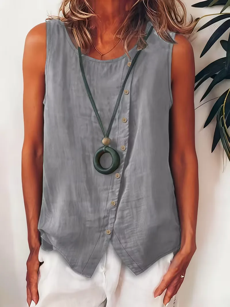 Bohemian dames blouse met knopen - Image 10