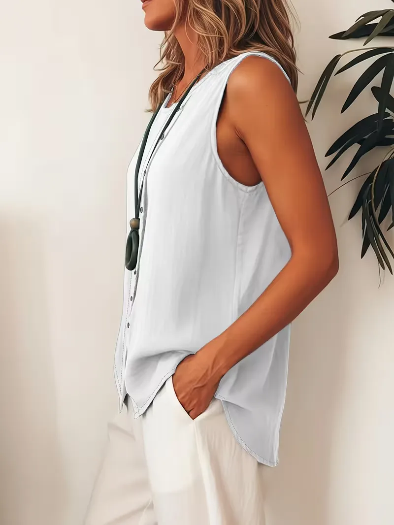 Bohemian dames blouse met knopen - Image 5