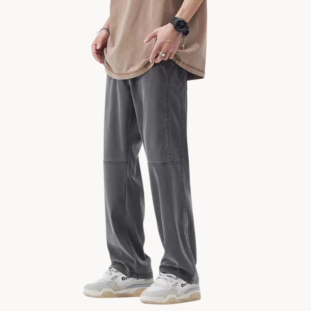 Herenbroek met rechte pasvorm en elastische taille - Image 11