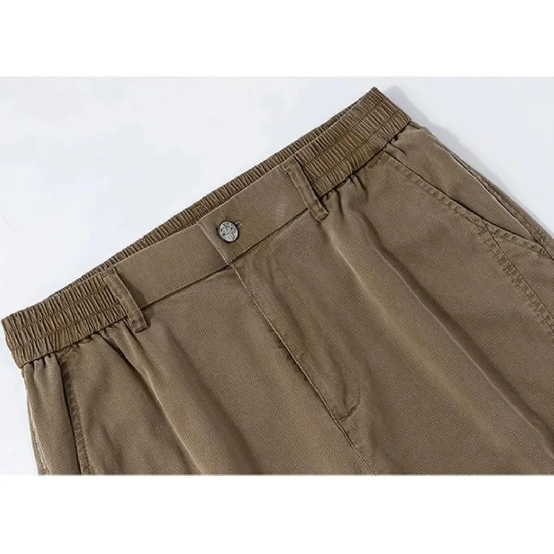 Herenbroek met rechte pasvorm en elastische taille - Image 9