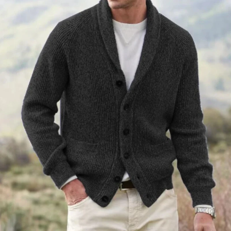 Cardigan met v-hals en ribstructuur - Image 2