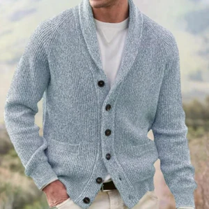 Cardigan met v-hals en ribstructuur - Image 3