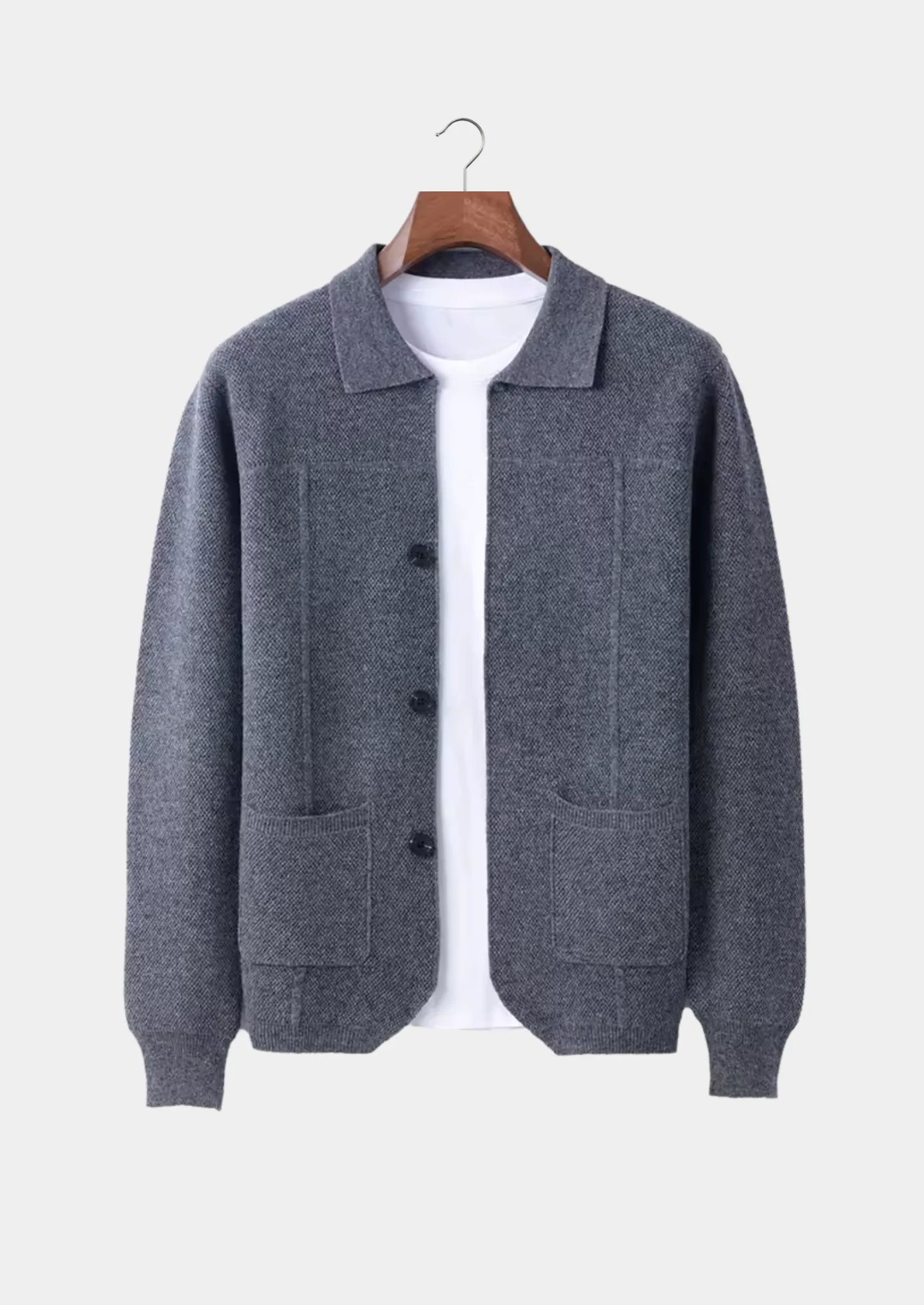 Cardigan van 100% cashmere met knoopsluiting - Image 8