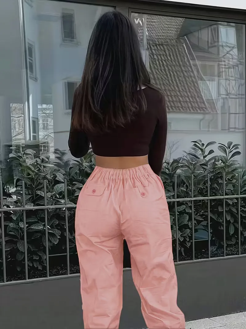 Cargo broek met hoge taille - Image 15