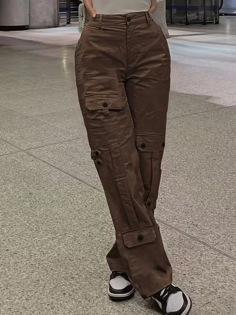 Cargo broek met hoge taille - Image 4