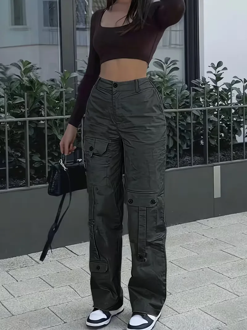 Cargo broek met hoge taille - Image 8