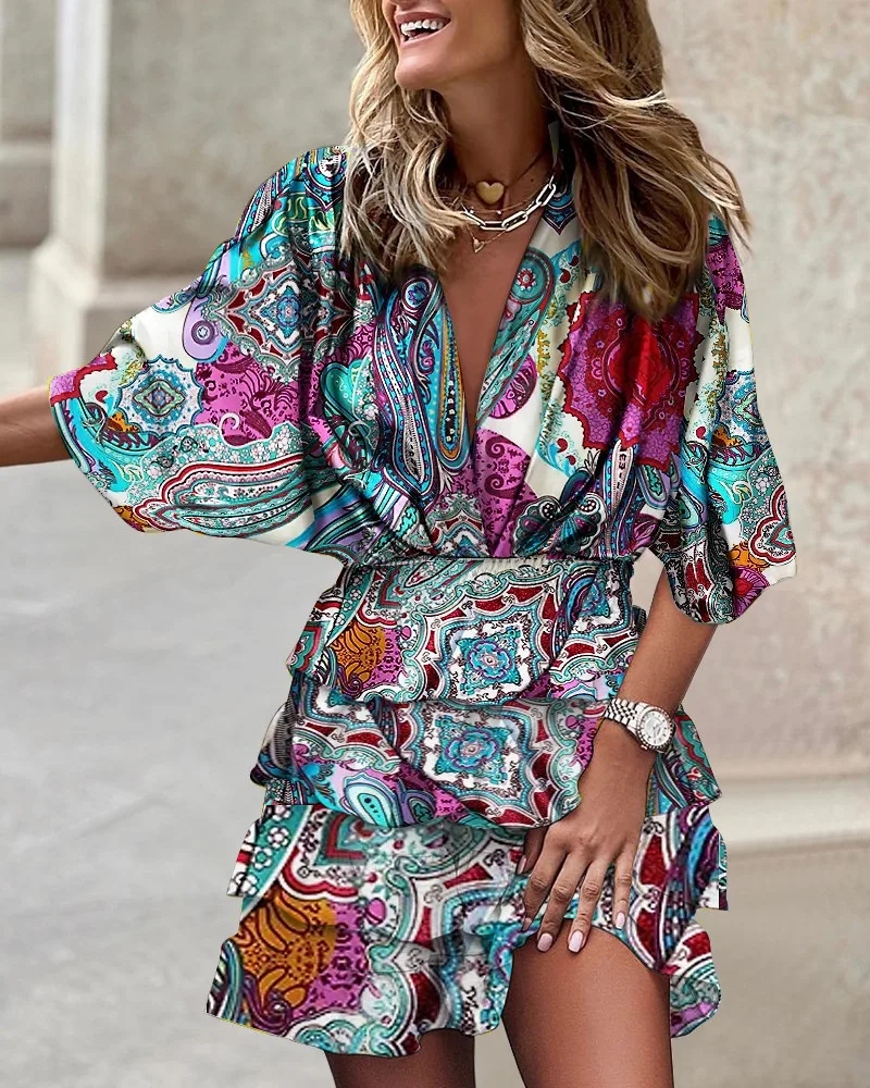 Caroline | Stijlvolle mini jurk met print - Image 6