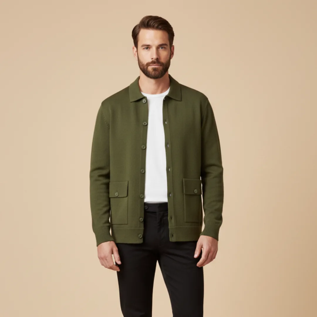Cashmere jas met opstaande kraag en klepzakken - Image 9