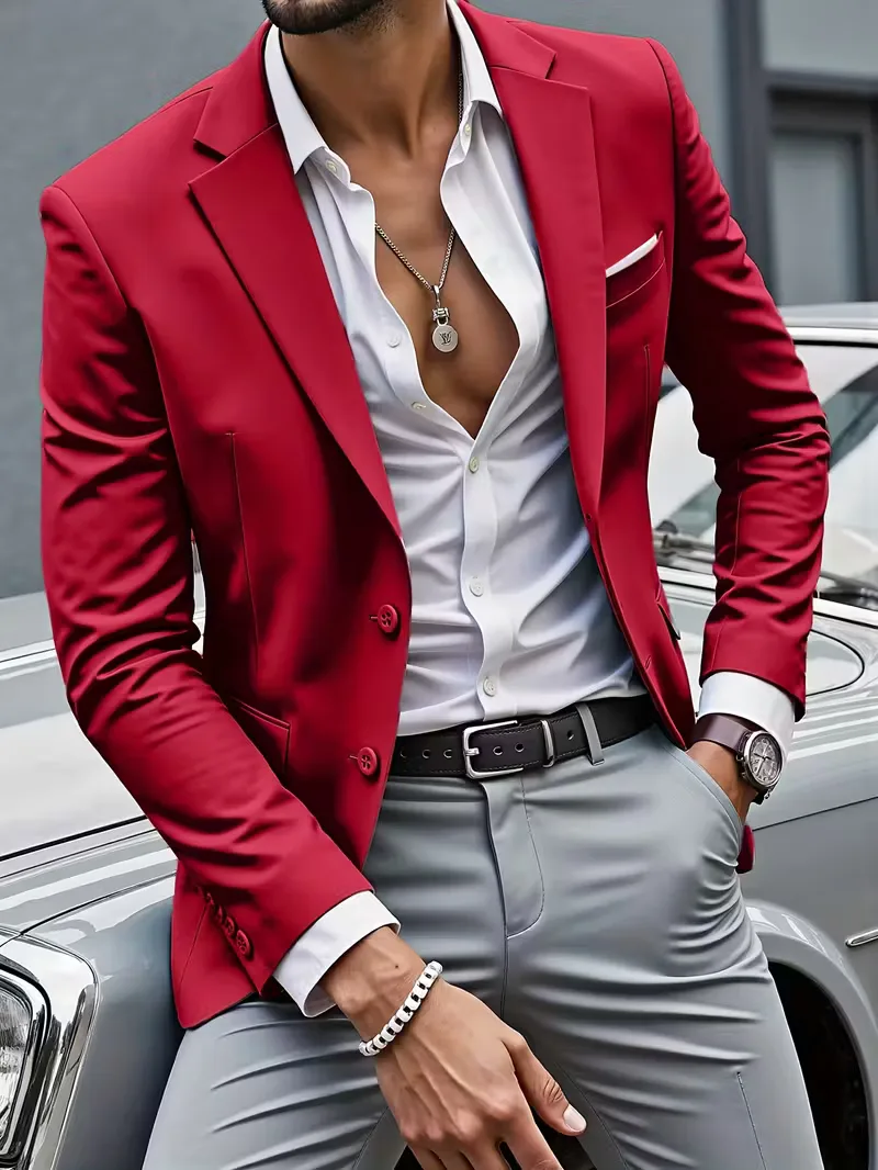 Casual blazer met dubbele knoopsluiting - Image 8
