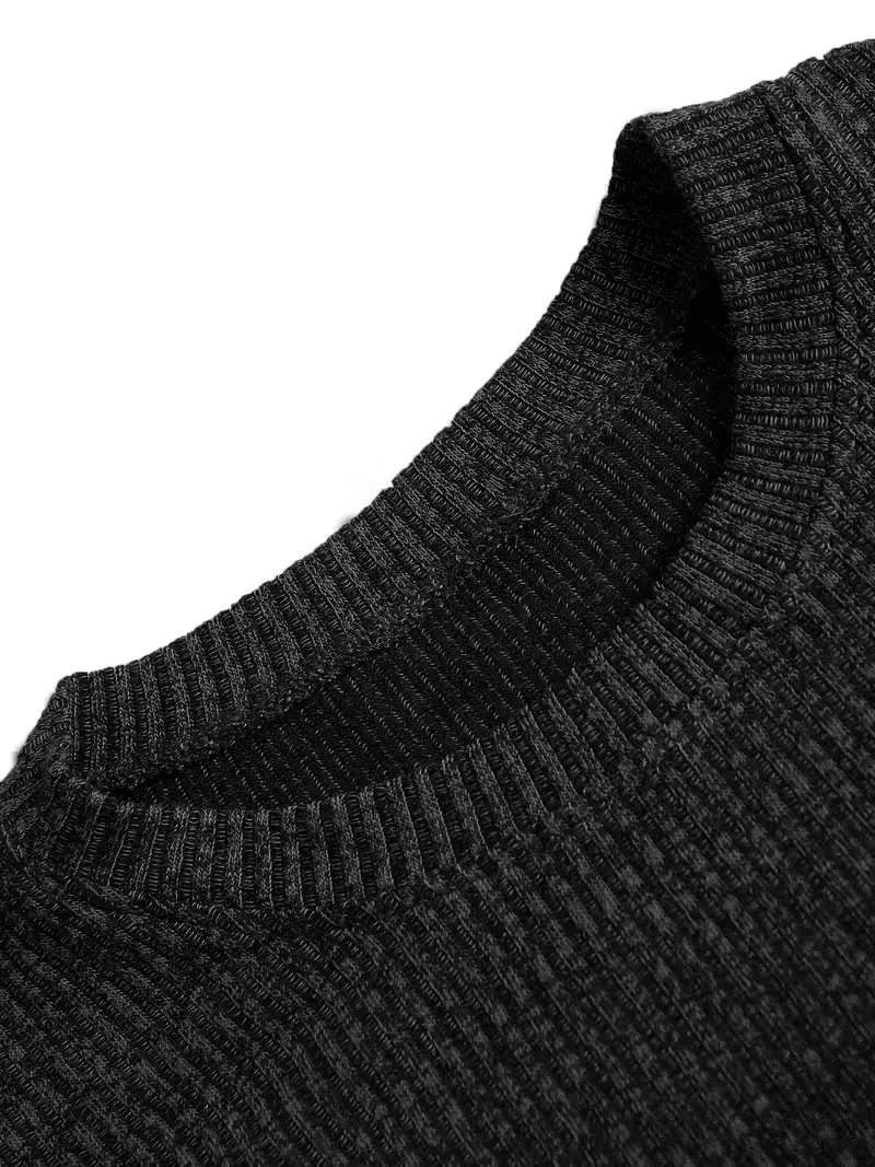 Casual heren T-shirt met jacquard patroon - Image 4