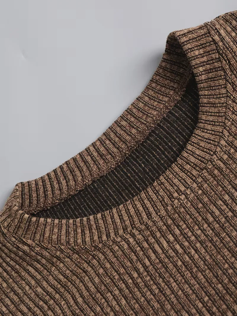 Casual heren T-shirt met jacquard patroon - Image 9