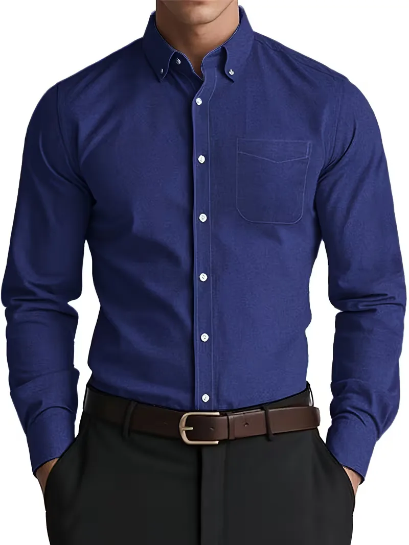 Casual overhemd met mandarin collar - Image 15
