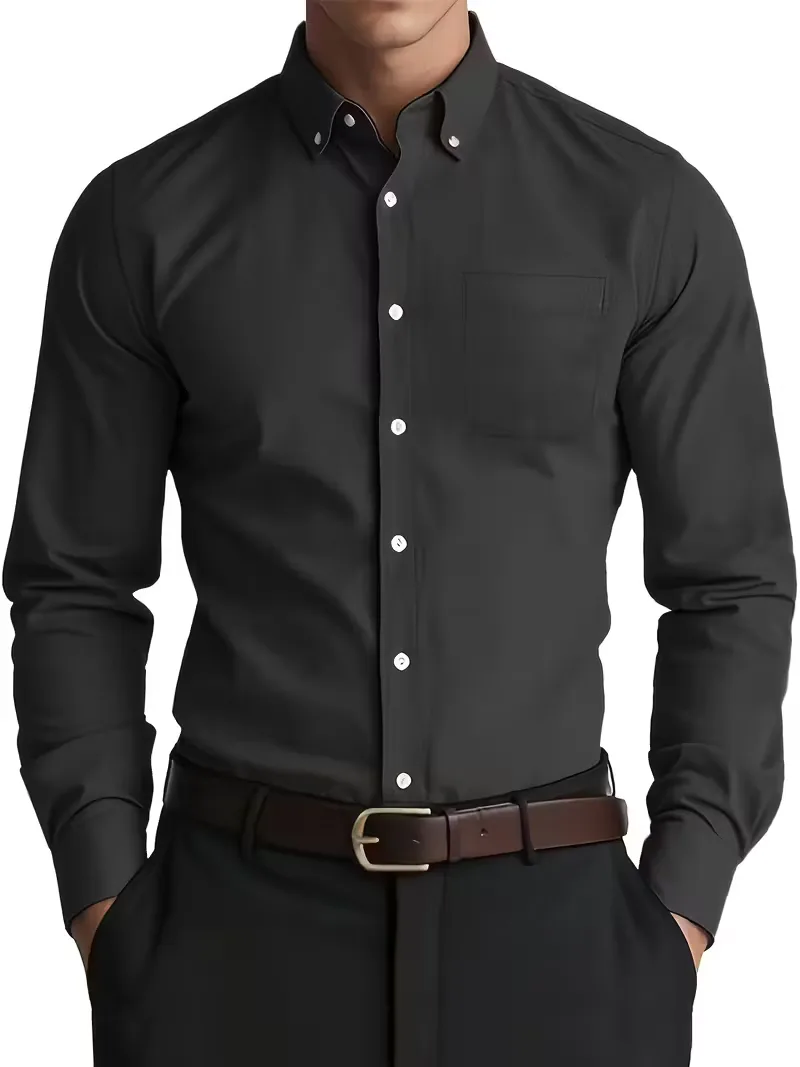 Casual overhemd met mandarin collar - Image 29