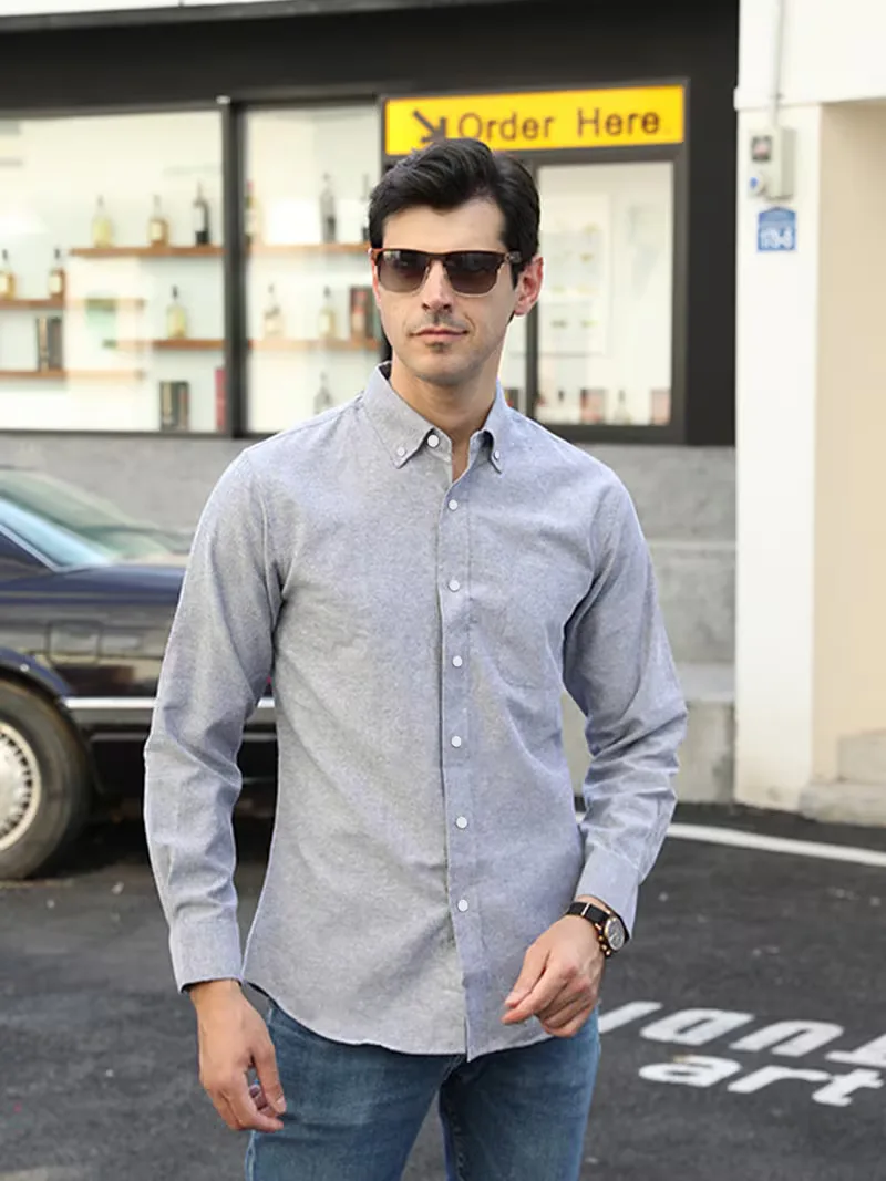 Casual overhemd met mandarin collar - Image 4