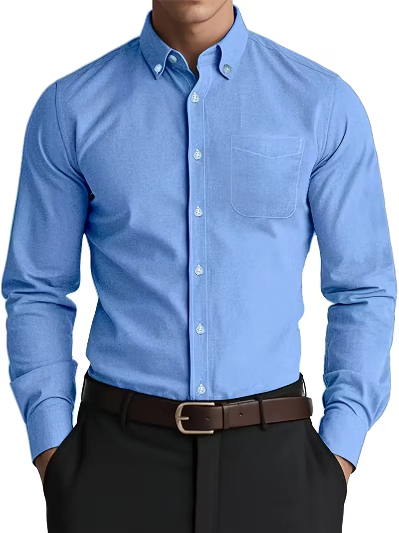 Casual overhemd met mandarin collar - Image 8