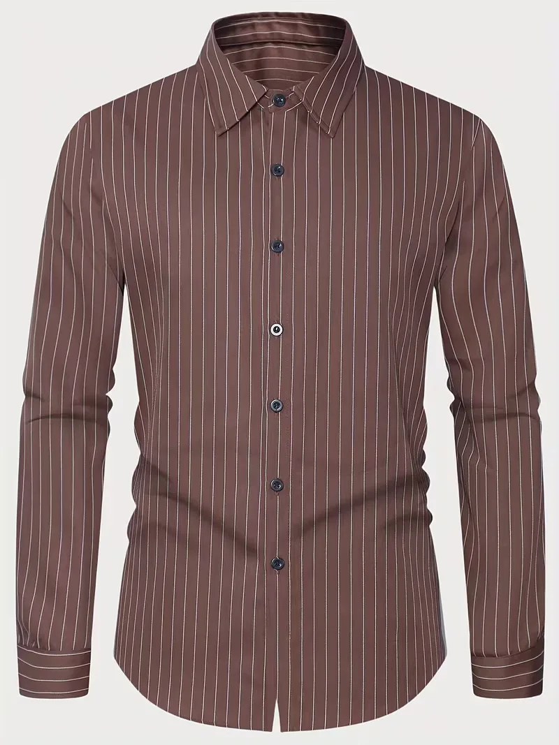 Casual overhemd met V-neck - Image 3