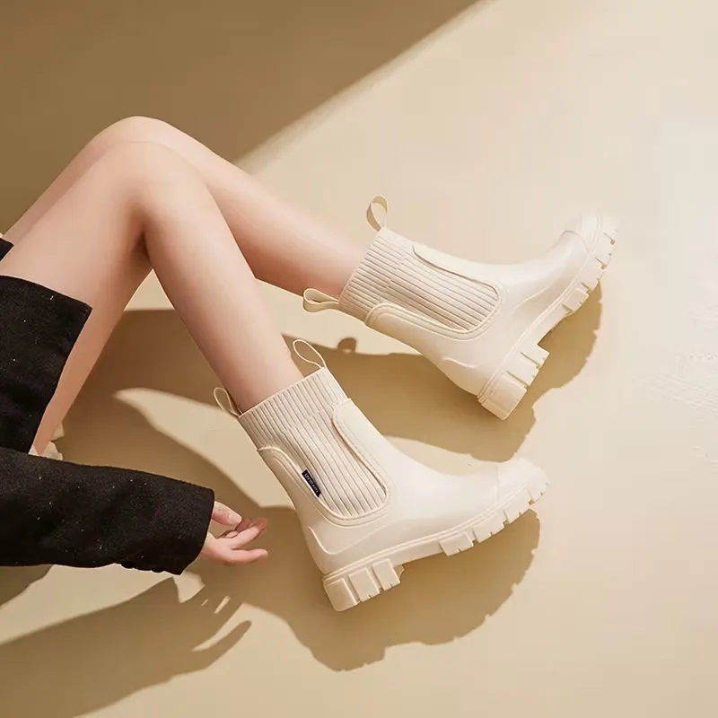 Chelsea boots met ribbed elastic panels - Image 3
