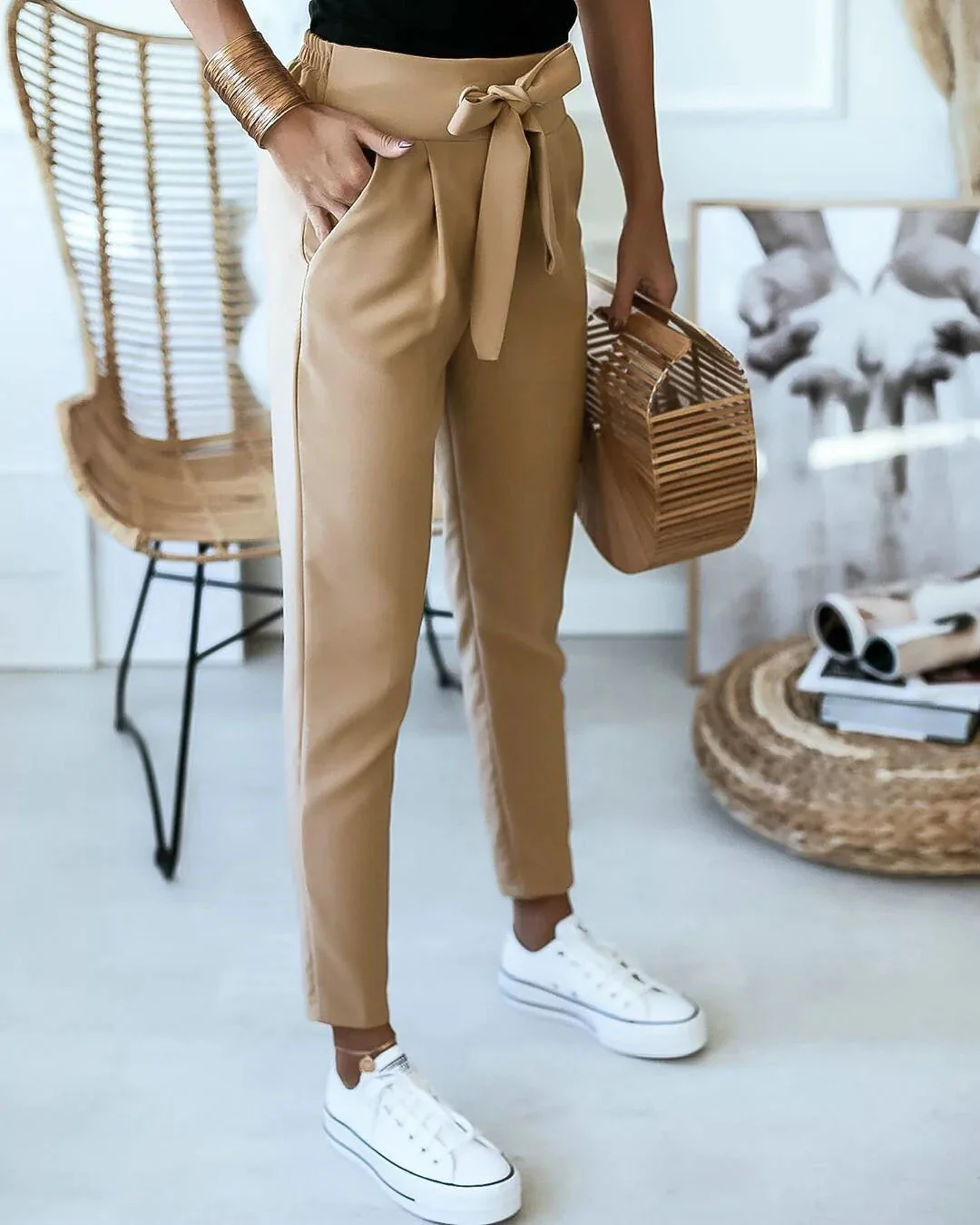 Claudia | Hoge taille broek met elegance - Image 4