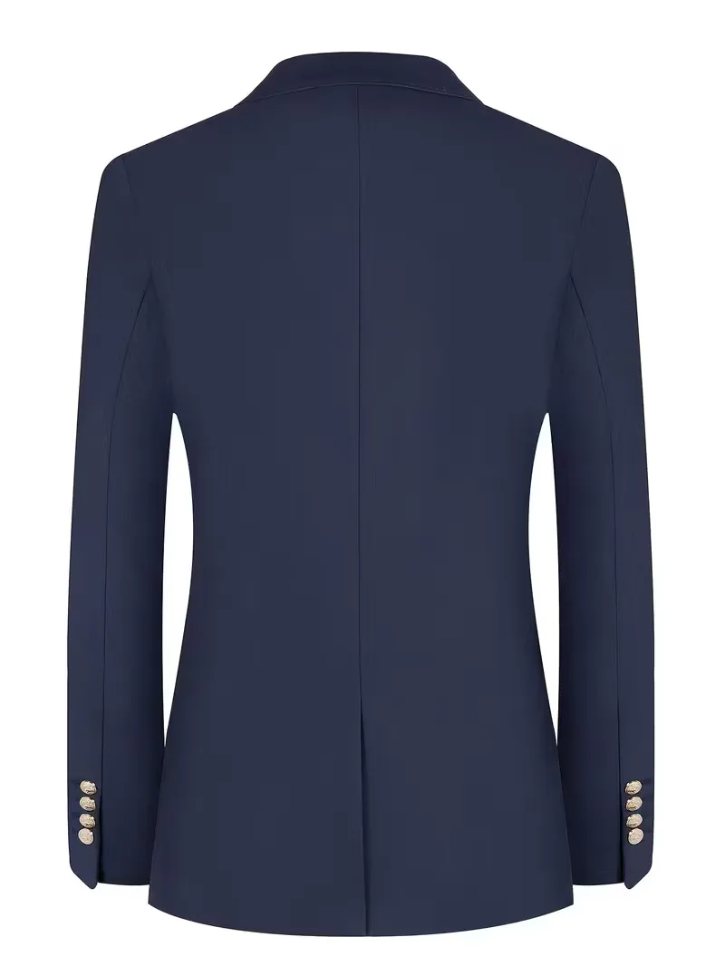 Colbert slim fit met gouden knopen - Image 5