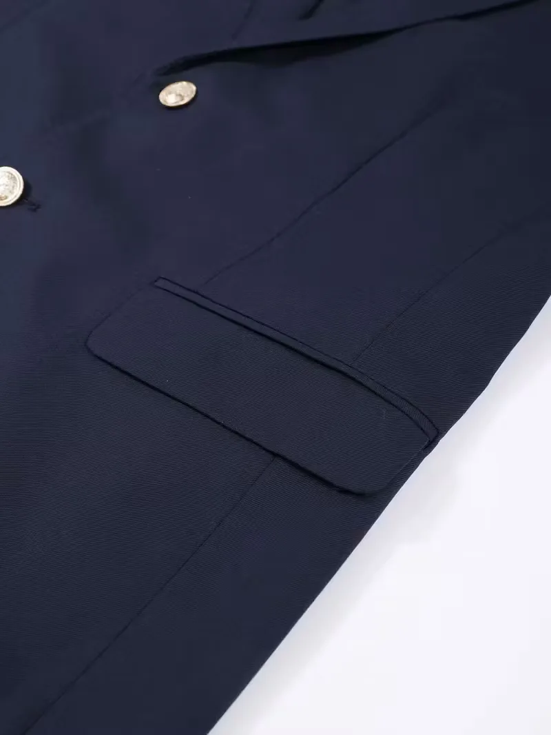 Colbert slim fit met gouden knopen - Image 9