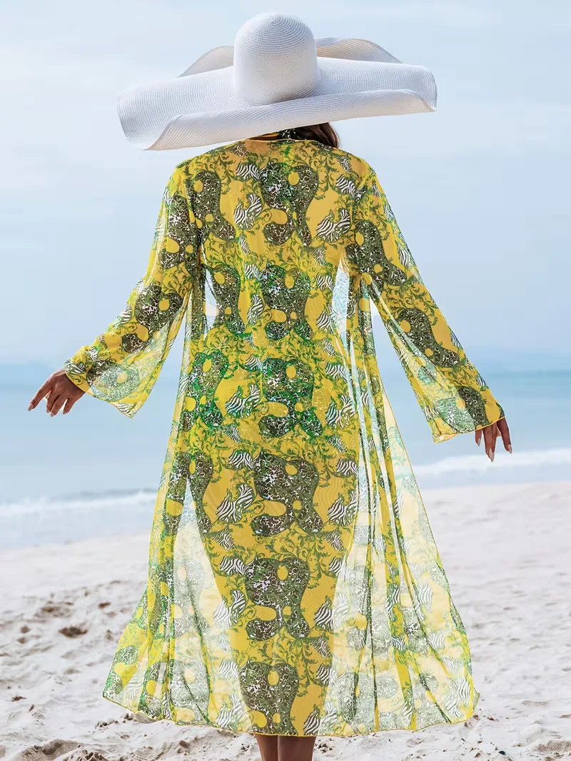 Cover-up met halternek en shorts - Image 32