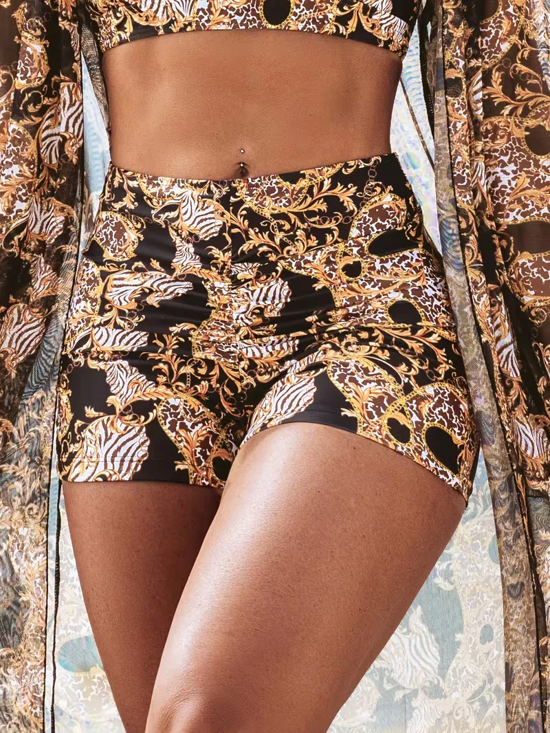 Cover-up met halternek en shorts - Image 42