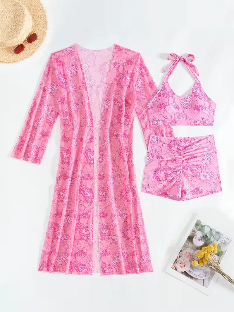 Cover-up met halternek en shorts - Image 57