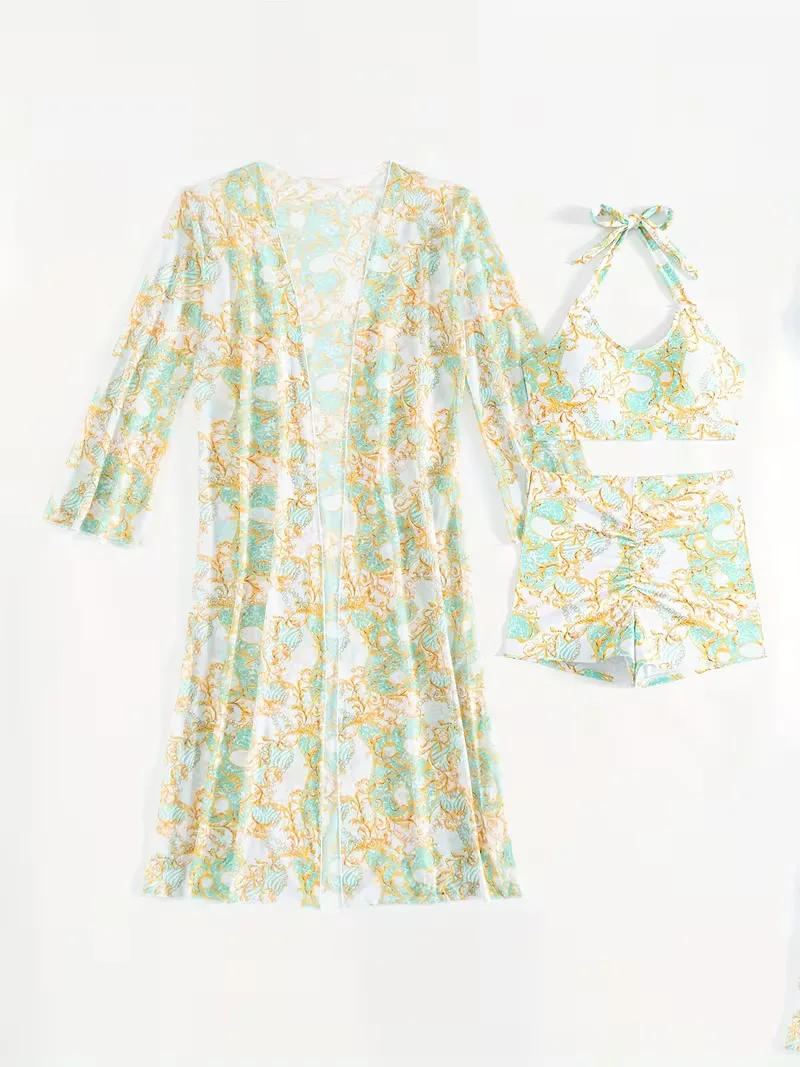 Cover-up met halternek en shorts - Image 65