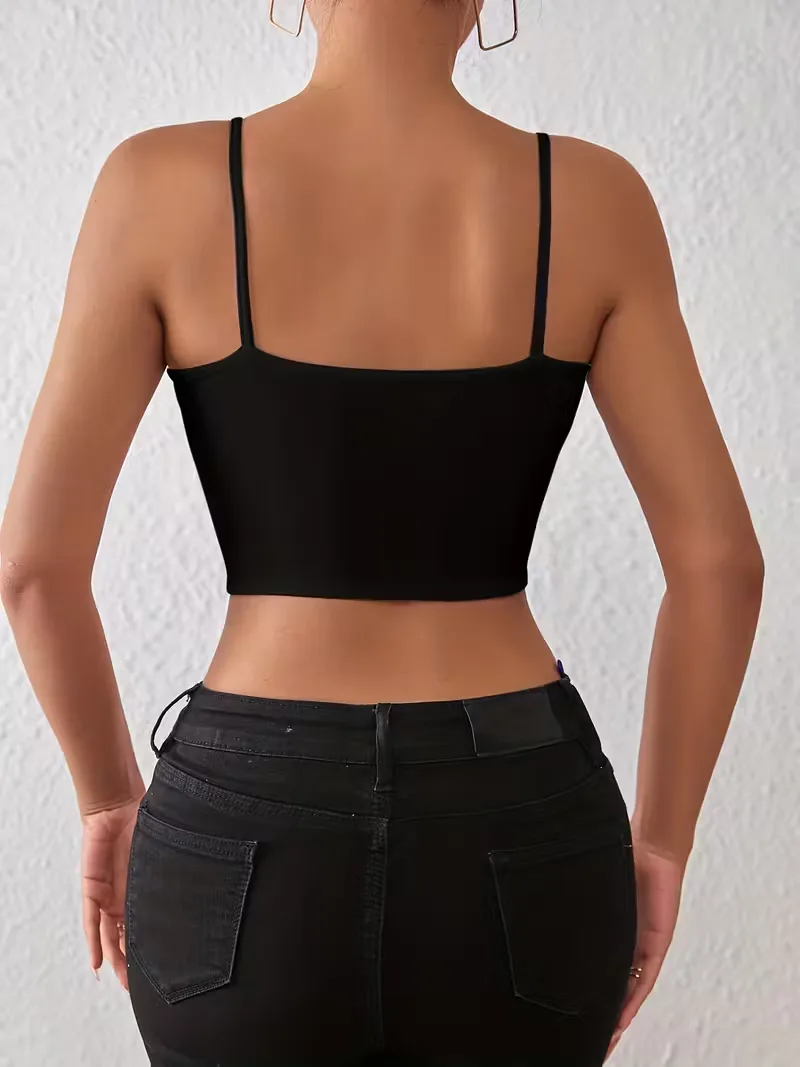 Crop top met spaghetti straps - Image 2