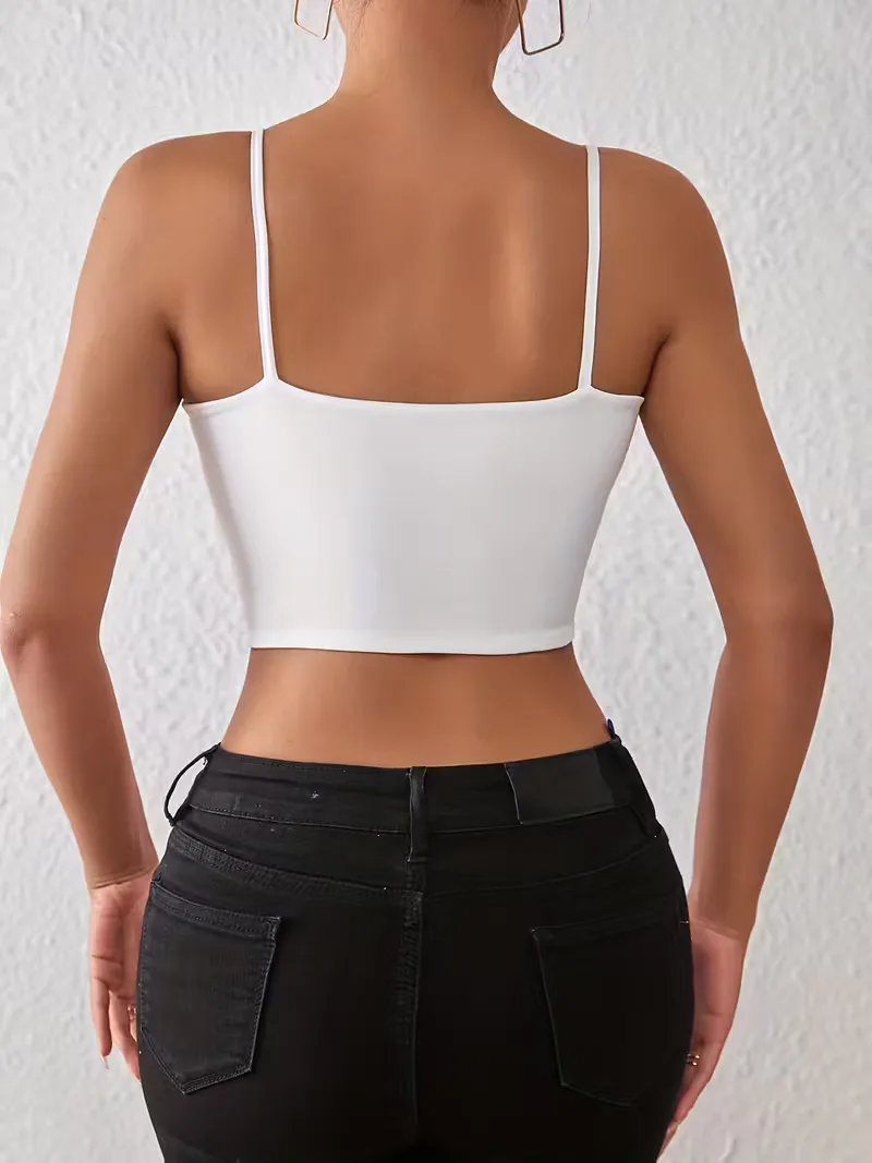 Crop top met spaghetti straps - Image 7