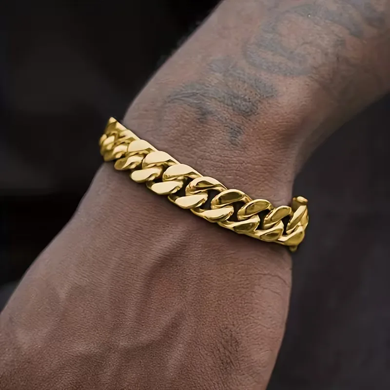Cuban link armband met lobster clasp - Image 3